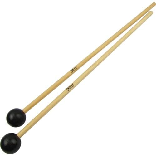 NEW 1 Pair Percussion Sticks Glockenspiel Xylophone Bells Mallets Sticks Rubber Head Maple Handle Percussion Instruments Parts