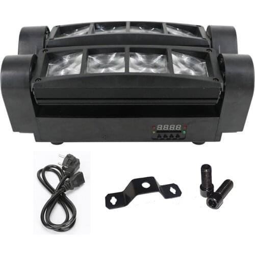 Dj Lights 8pcs Led Beam Spider Moving Head Light Disco Led Dj Light Good Use For Party KTV Bar Show Home Entertainment Dance