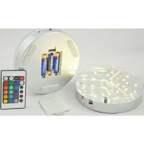 2015 Sale New Lembrancinhas De Casamento free Shipping 2units Rgb 6" Flower Vase Light Base for Wedding Centerpiece Decoration