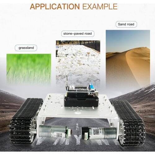 DOIT popular t200wifi / Bluetooth / handle remote control robot tank 9v150 with encoder motor maker DIY model