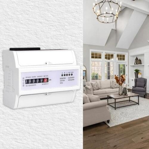 DDS578C Electric Power Meter 3 Phase High Accuracy Plastic Enclosure 380V DIN-Rail Analog Counter Energy Meter Wattmeter