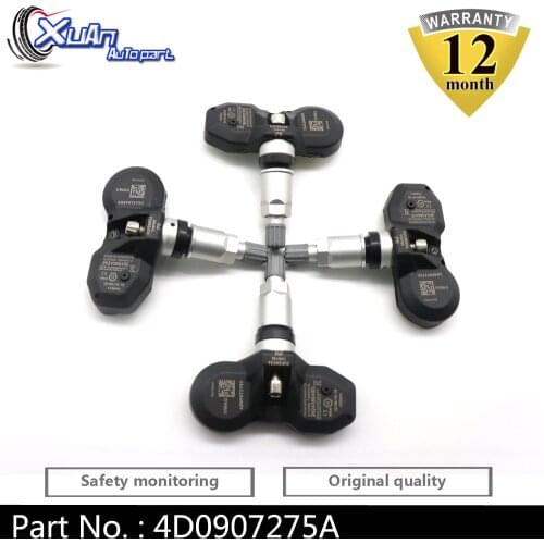 Xuan TPMS Tire Air Pressure Monitor Sensor System 4D0907275A For Audi A4 A8 Volkswagen Phaeton 315Mhz