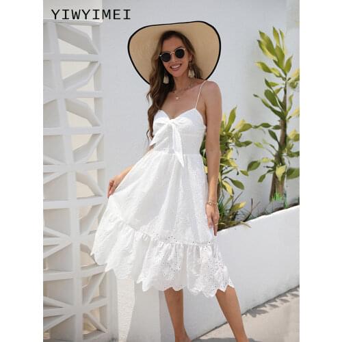 Белые летние платья YIWYIMEI China At AliExpress