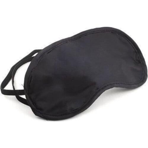 10pcs Black Soft Comfortable Mask Natural Sleeping Shade Cover Women Portable Blindfold Travel Eyeshade Mask Patch