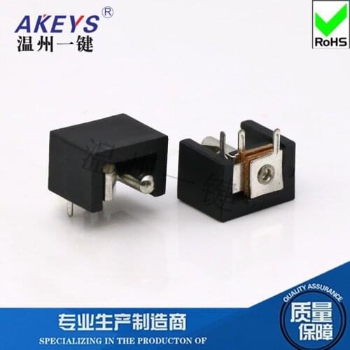 10 PCS DC-010 3 pins PCB Mount Black Female DC Power Jack Socket DC audio jack