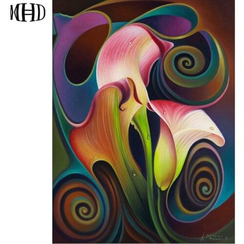 HD DIY Diamond Painting Full Square Mosaic Flower Sticker Decorative Cross Stitch 5D Diamond Embroidery Flower Art Deco Icon