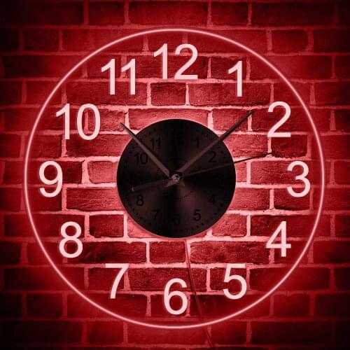 12 Inch Luminous Roman Numbers Wall Clock Silent Night Light Fashion Concise Non Ticking Watch Quartz Movement saat Art Decor