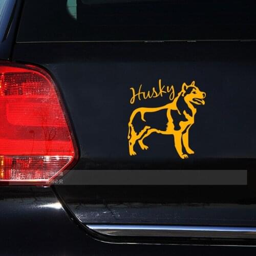 Car styling husky dog sticker funny door car stickers case for toyota ford and so on