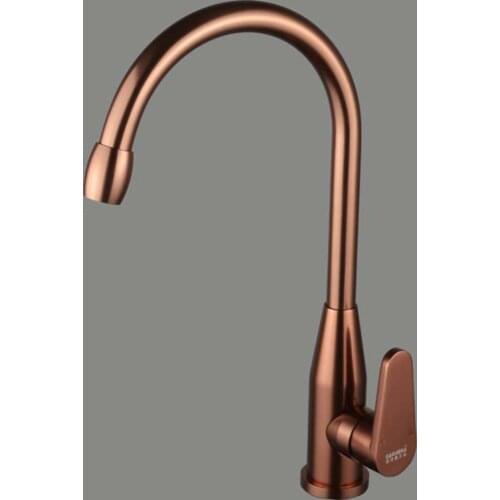Free shipping Best quality Space aluminum gold basin faucet and polished rose golden kitchen sink faucet of hot cold water tap