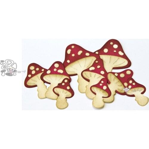 Mushroom group decoration Metal Cutting Dies Stencils DIY Scrapbooking Paper/photo Cards Embossing Dies