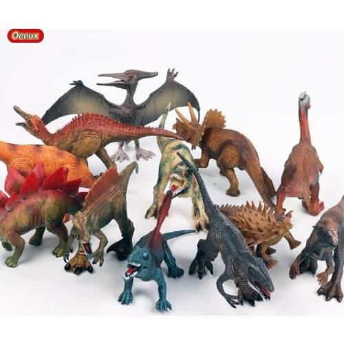Dinasaurs World Park Animal Model Toys Simulation Jurassic Action Figures Indominus Rex Pterosaur Stegosaurus PVC Kids Gift