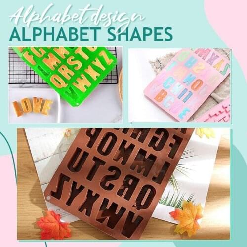 1PC DIY Handmade Ice Cube Mold Silicone Cake Mold 26 English Alphabet Letters Chocolate Ice Cube Candy Maker Tray Ice Mould