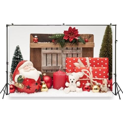 HUAYI Photography Backdrops Christmas Photo Background Christmas Xmas Family Party Decor Banner Studio Photobooth BackdropXT7203