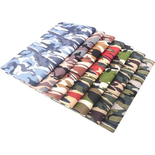 Booksew Army Green Printed Poplin Cotton Fabrics Per Meter For Sewing Dress Quilting DIY Dolls Handicraft Needlework Material