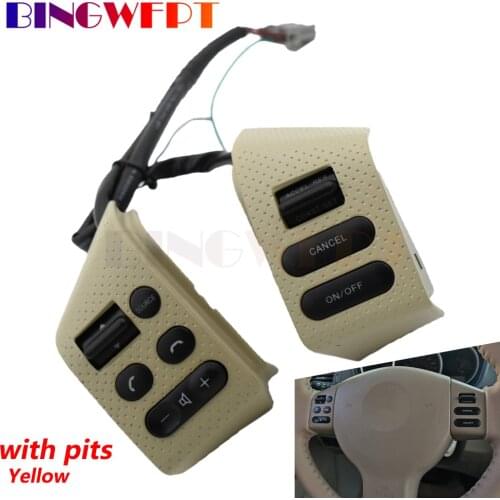 Car styling buttons FOR Nissan LIVINA & FOR Nissan TIIDA & For SYLPHY steering wheel control buttons with red backlight