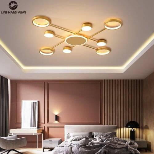 Minimalist Modern Led Chandelier 110V 220V Surface Mount Chandelier Lighting for Living room Bedroom Dining room Kitchen Lusture