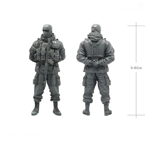 1/35 resin white model resin model Russian Alpha anti-terrorist forces soldiers need to manually color the model free shipping