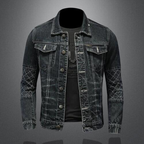 2021 Spring Autumn Men New Arrival Hot Style Vintage Casual Denim Jacket Dropshipping