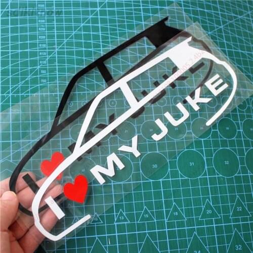 New I love my car Vinly Decal Styling Door Windows Trunk Sticker For NISSAN JUKE 2011 2015 2020 2021 2019 2018 accessories