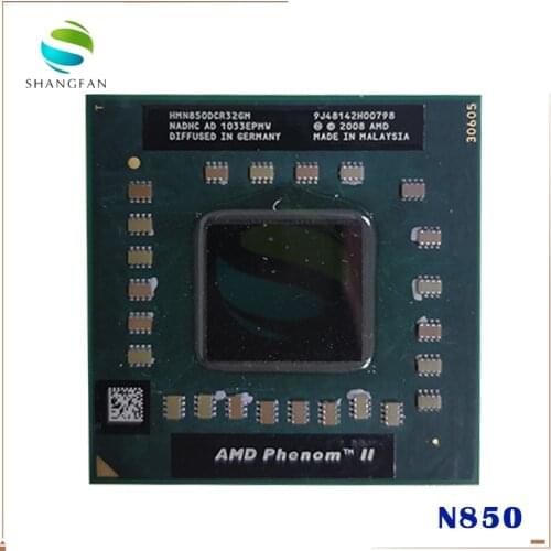 AMD cpu laptop N850 HMN850DCR32GM CPU 1.5M Cache/2.2GHz/Socket S1 triple Core Laptop processor N850 N-850 free shipping