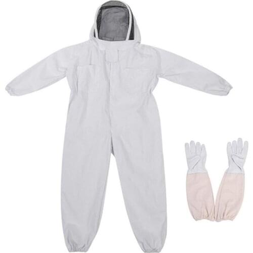 Professional Beekeeping Suit All-In-One Gloves Fencing Veil Total Protection For Professional And Beginner