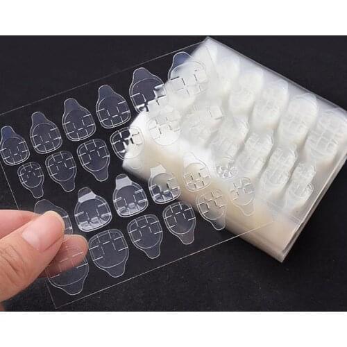 Transparent Double-side Adhesive Nail Glue Sticker Jelly Gel Tape Manicure Tool False Art Extension Glue Tool Adhesive Sticker