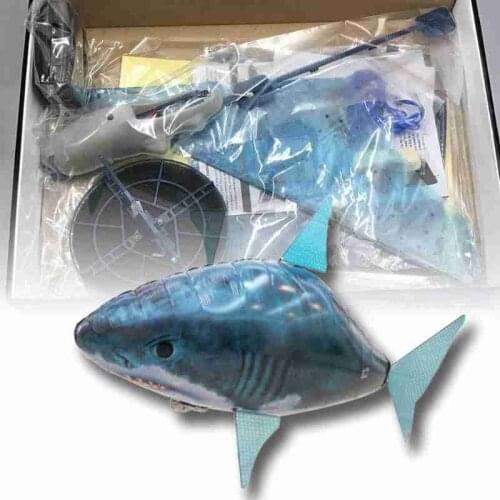 Remote Control RC Shark Toys Air Swimming Fish RC Animal Toy Infrared RC Flying Air Balloons Clown Shark Fish Toy Gifts
