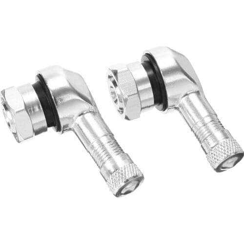 2pcs 90 Degree Angle Aluminum Alloy Valve Stem Motorcycle Wheel Tire Tubeless Valve Stems for Rim Wheel Parts CNC Motorcycle