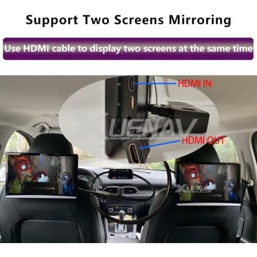 12.5 inch Touch screen headrest GPS headrest screen monitor screen HDMI line cable Universal headrest