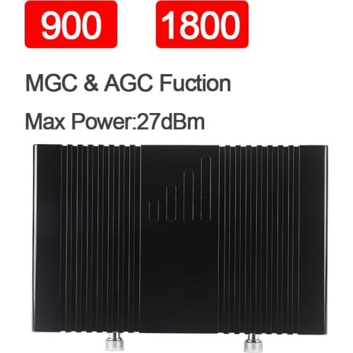 75dB Gain Adjustable Gain 2g 3g 4g Signal Booster For Mobile Phone 27dBm Power Cellular Signal Amplifier GSM 900mhz DCS/LTE1800