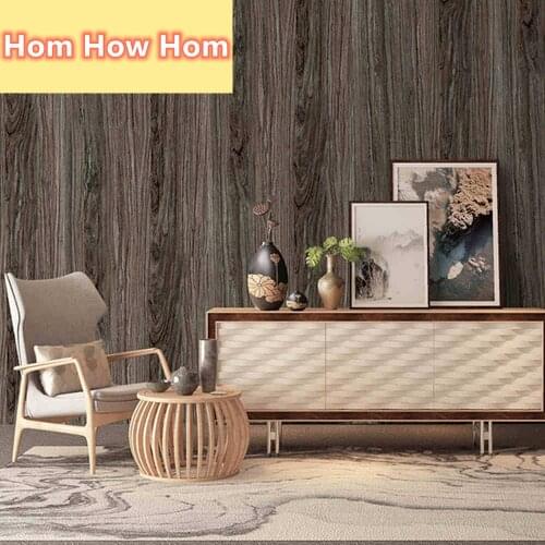 Vinyl Film Wood Grain Wallpaper Decorative Self Adhesive Peel And Stick Wallpaper For Furniture Cabinet Countertop Shelf Paper