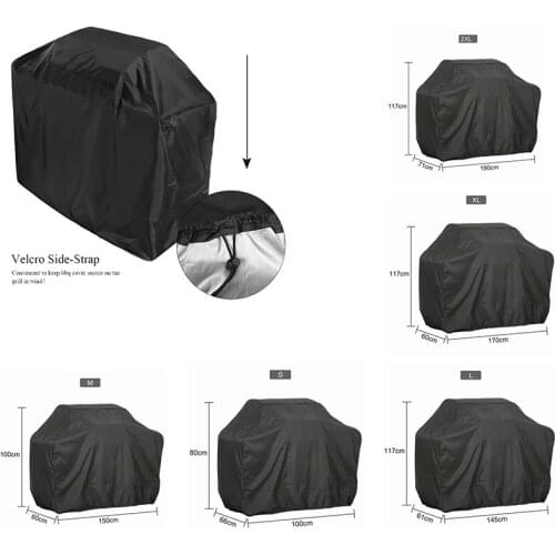 BBQ Cover Waterproof Barbecue Covers For Gas Charcoal Electric Barbe Barbecue Accessories 6 Sizes Anti Dust Rain Uv Outdoor