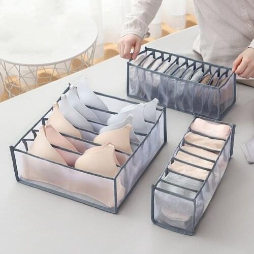 Underwear bra socks panties storage boxes cabinet organizers wardrobe closet home organization drawer divider bedroom save space