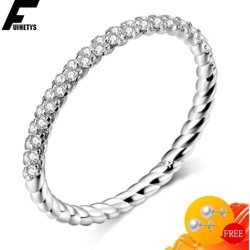 Romantic Lover Ring for Women Wedding Party 925 Sterling Silver Jewelry with Zircon Gemstone Finger Rings Accessories Wholesale