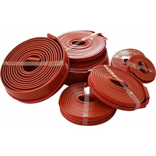 12V DC 25x1000mm 100W Waterproof Flexible Silicone Rubber Heater Heating Belt Unfreezer for Pipeline Electrical Wires cable