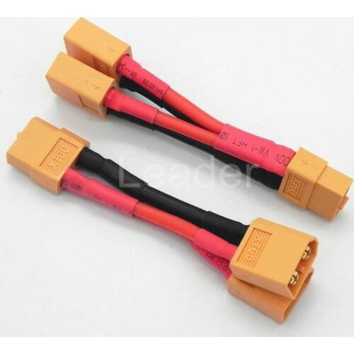 20 Pcs/Lot XT90 Parallel Battery Connectors Adaptor Cable Extension Y Splitter For Parallel Battery Connection ZD0192