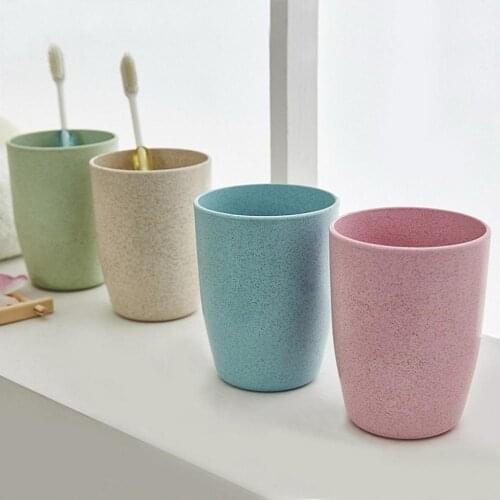4PCS Eco-friendly Creative Thick Circular Water Cups Toothbrush Holder PP Cup Rinsing Cup Wash Tooth Mug Bathroom Sets