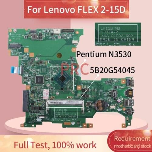 5B20G54045 For Lenovo FLEX 2-15D Pentium N3530 Laptop motherboard 13314-2 SR1W2 DDR3 Mainboard