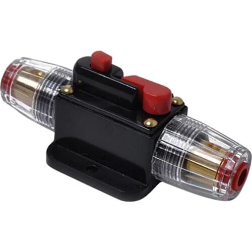 12/48V Car Audio Circuit Breaker Protection Fuse Holder 4-8 AWG Wire 40A