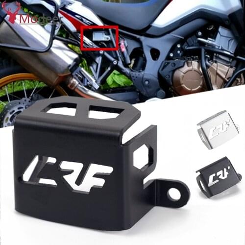 CNC Aluminum Motorcycle Rear Brake Reservoir Guard Protective Cover For Honda CRF1000L Africa Twin 2016 2017 CRF1000 CRF 1000 L