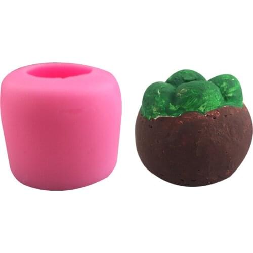 Mangosteen Fruit Shape Cake Silicone Mold Candle Form Soap Mould Chocolate Cake DIY Bakeware Decorating Pastry Baking Tool