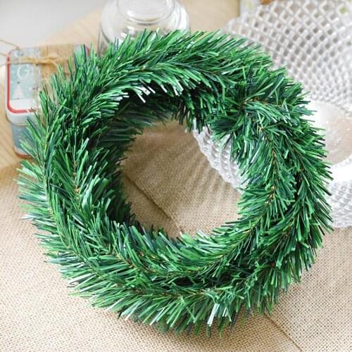 4 Pcs/lot 2018 Hot Sale 5.5 Meters PVC Pine Needle Garland Rope Vine for Christmas Season Decorations