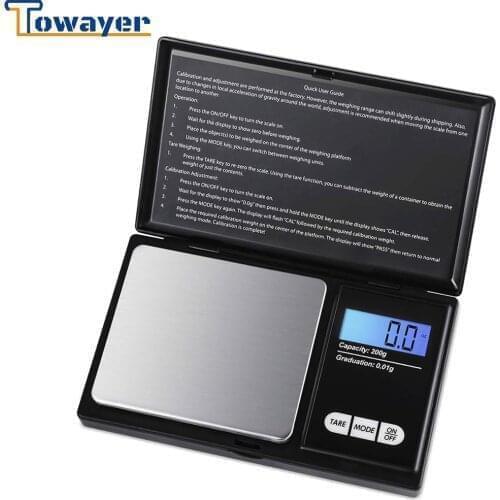 Kitchen Scale Mini 500g/0.01g Jewelry Stainless Steel Electronic Weight Scale Digital Pocket Scale Gold Gram Balance Weight
