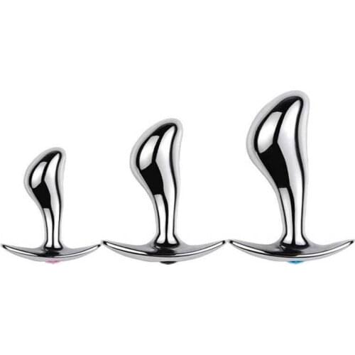 Hot Selling 3pcs Set Metal Anal Plug Sex Toys For Woman/Man Dilator Anal Prostate Massage Female Masturbators Wearable Anal Plug