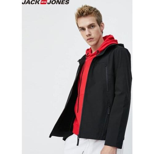 JackJones Mens Outdoors Windproof Waterproof Warmer Hooded Causal Jacket Menswear| 219321523