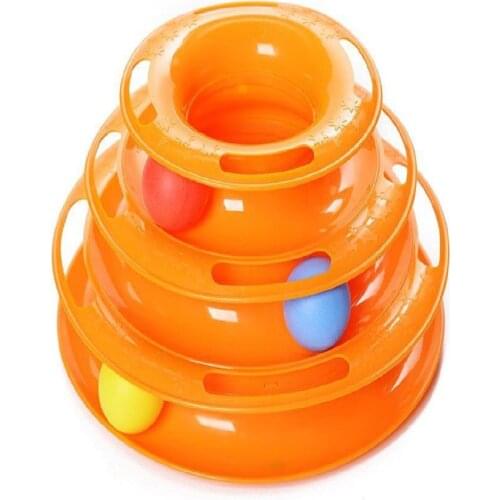 Tower of Tracks Bulk Round Cat Toy-24x13 cm