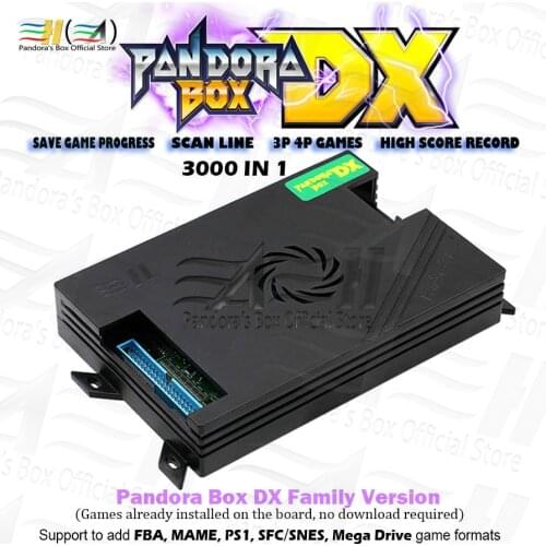 Original Pandora Box 6 1300 in 1 Family arcade game console motherboard support fba mame ps1 games 3d game tekken mortal kombat