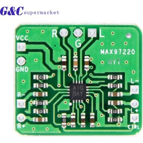 1PC 2.5 ~ 5.5V Power amplifier board MAX97220 differential to balanced single-ended output amp HIFI input