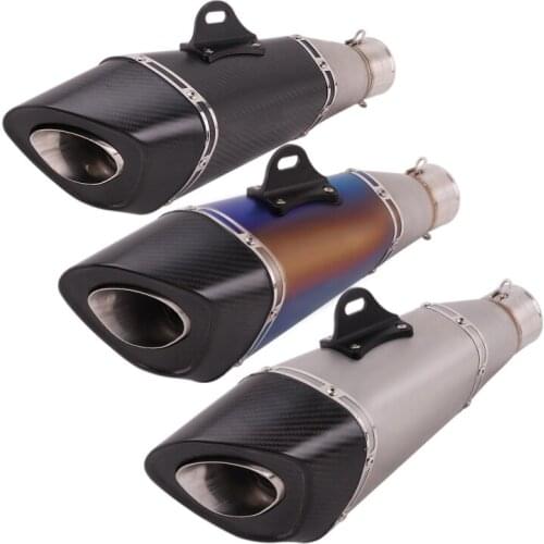 60MM Universal Exhaust Pipe Muffler Tips Escape Vent Pipe With Removable DB Killer Silencer Slip On Dirt Bike ATV Motorcycle