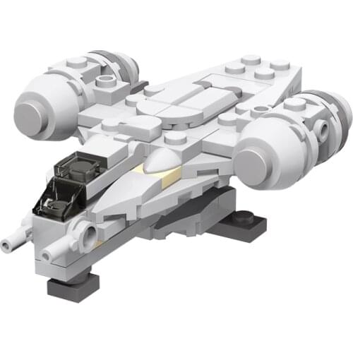 MOC Micro 38715 Military Airplane Series Battle Armed Copter Spaceship Bricks High-tech Education Idea Toys for Children Gifts